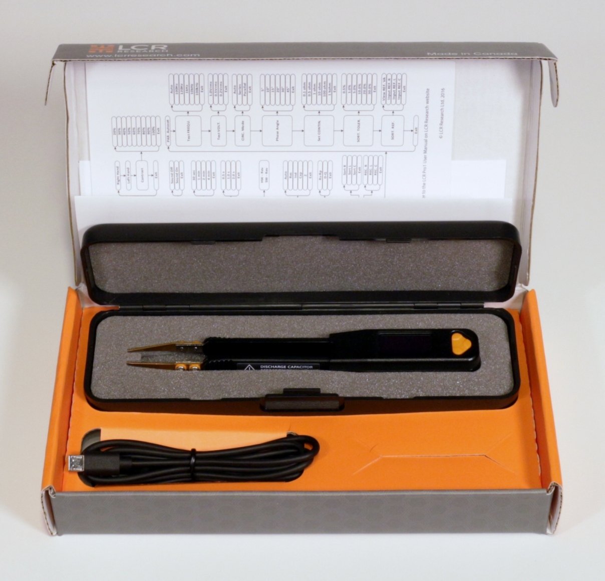 Pro1 Plus 100KHz LCR Meter with 0.1% Accuracy | Digital LED Tester | ESR Meter | Smart SMD Tweezers Kit | for Electronics Repair, PCB Testing & Component Analysis