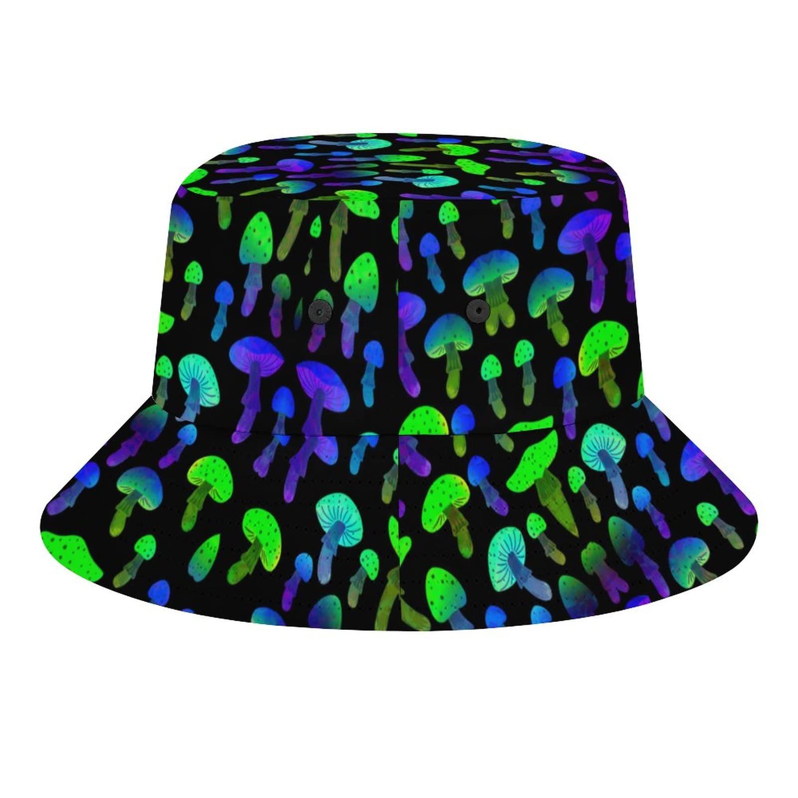 Stylish Unisex Mushroom Bucket Hat - Foldable Fisherman Sun Hat for Women & Men - Perfect for Beach, Travel, Outdoor & Music Festivals