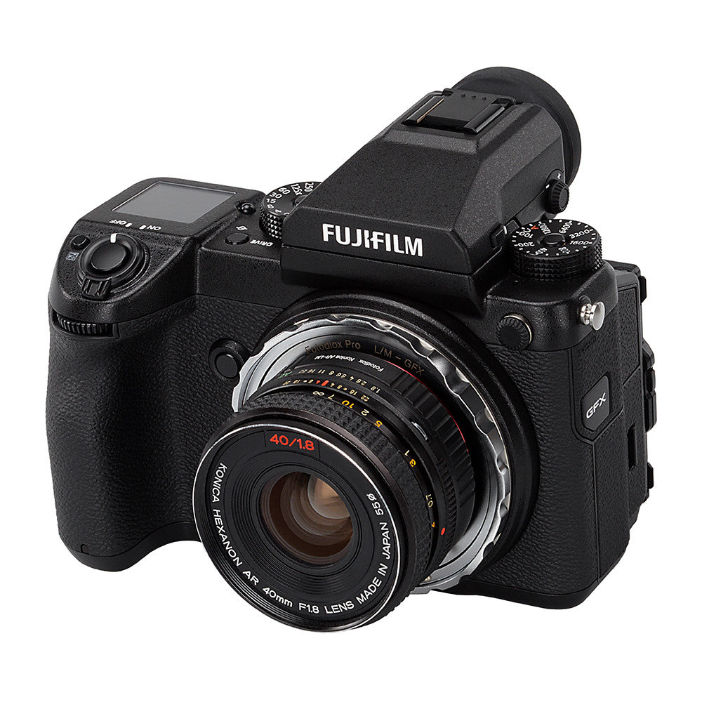 Fotodiox Pro Lens Mount Adapter - Konica AR to Fujifilm G Mount & Leica M to Fujifilm G Mount - Compatible with GFX 50S/100S Mirrorless Cameras - Perfect for Professional Photography and Videography