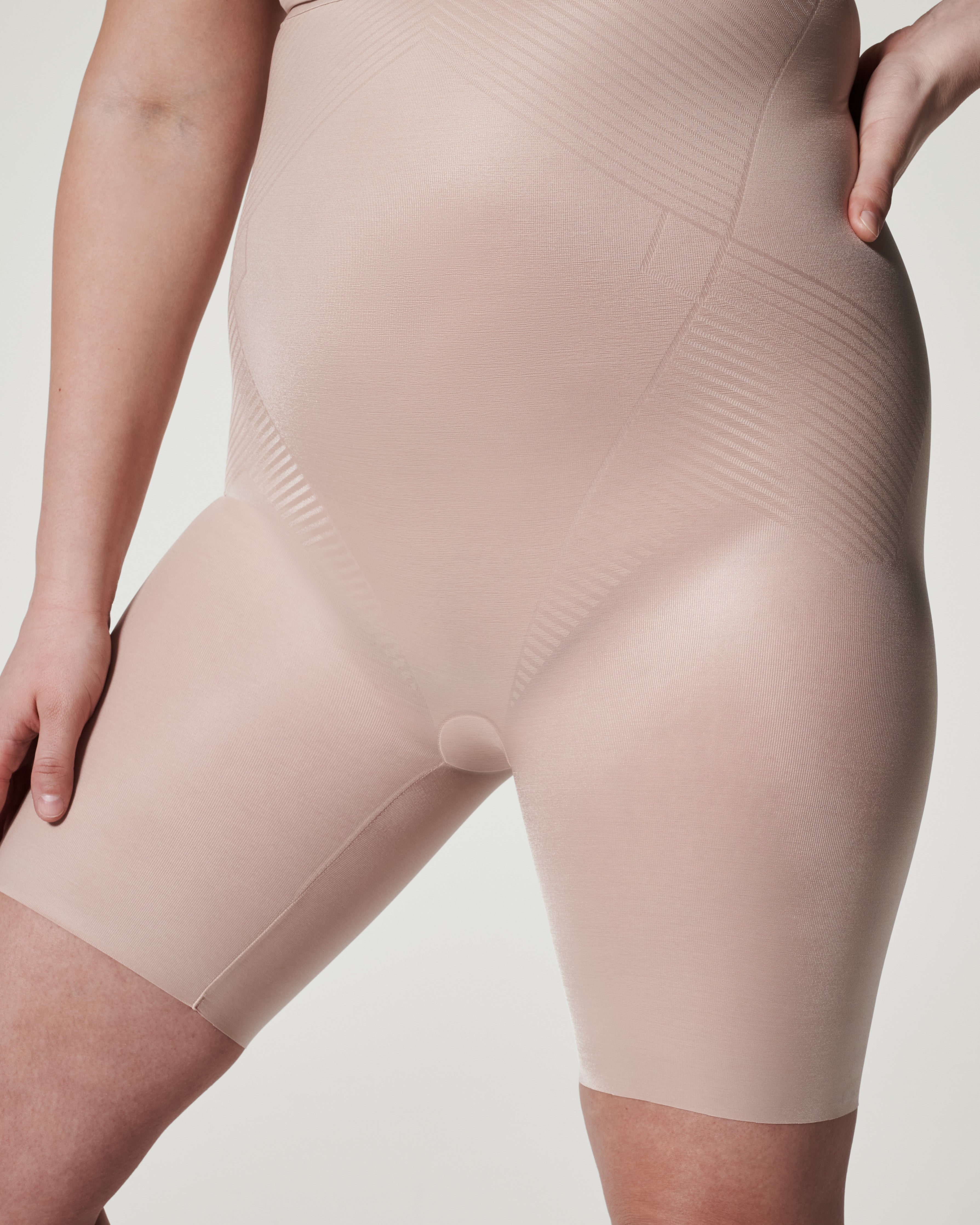 SPANX Shapewear Invisible High Waisted Mid Thigh Shorts - Slimming Body Shaper for Women | Perfect for Dresses, Work & Everyday Wear
