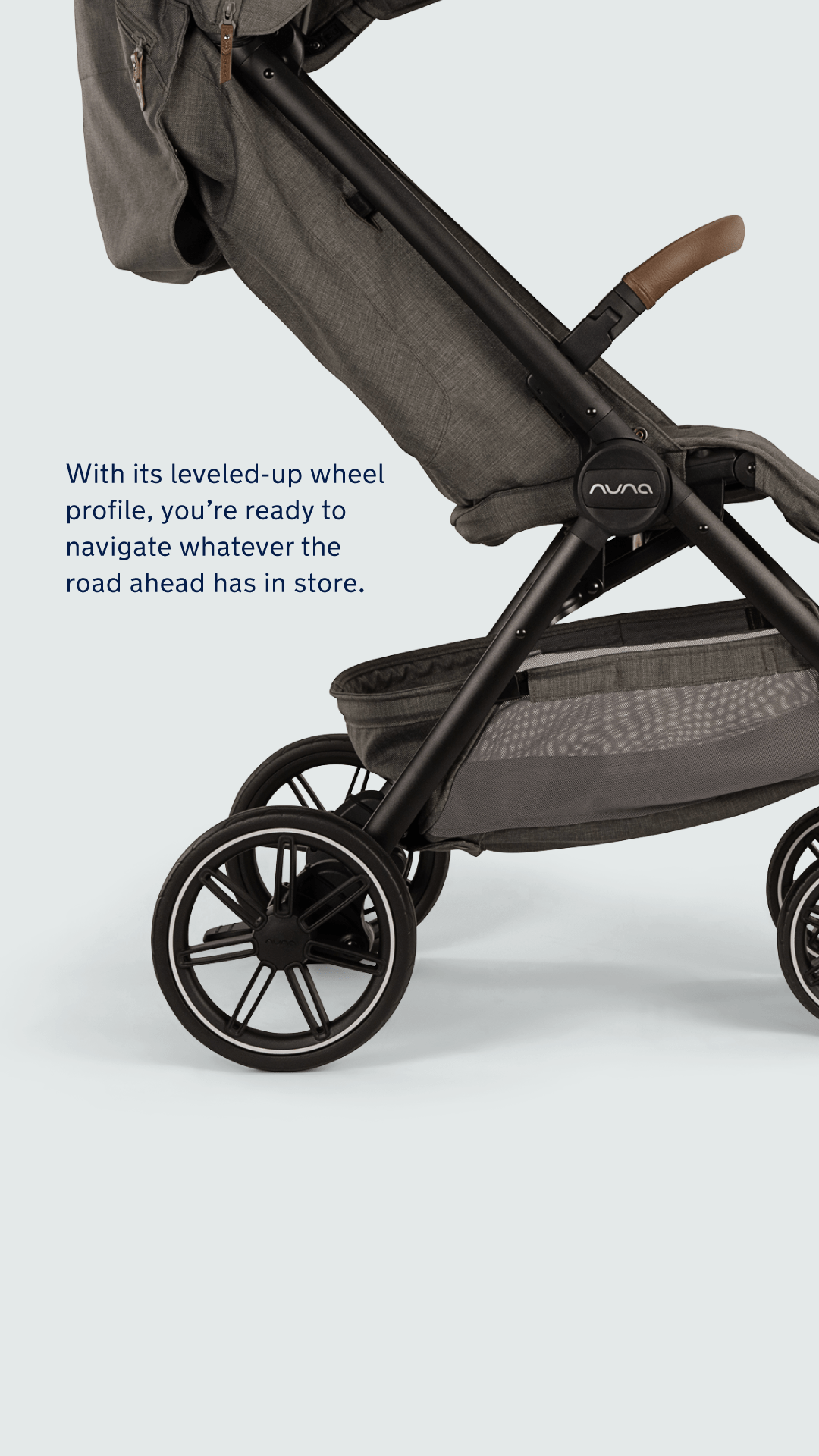Nuna TRVL LX Lightweight Compact Travel Stroller - Easy Fold, Smooth Ride for Babies & Toddlers - Perfect for Air Travel, City Walks & Everyday Use
