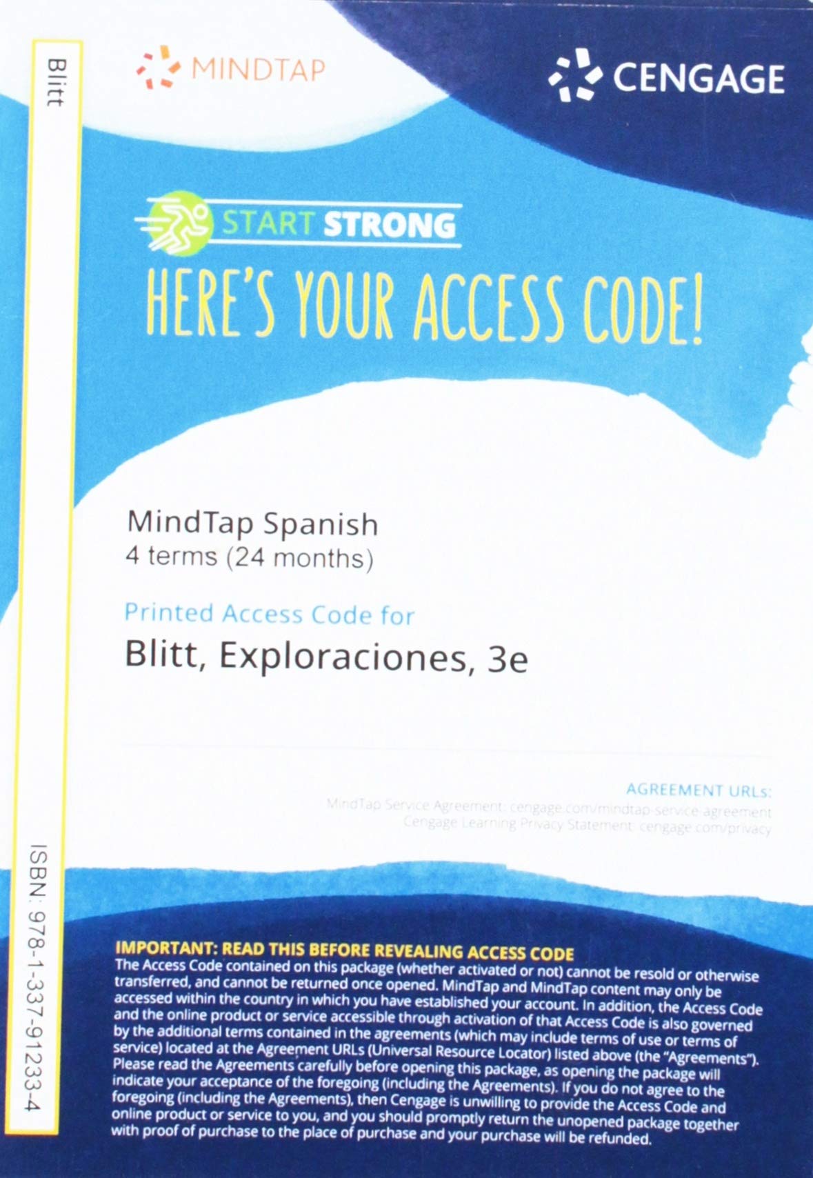 MindTap for Blitt/Casas' Exploraciones - 4-Term Printed Access Card | Digital Learning Platform for Spanish Language Courses | Perfect for College Students & Educators