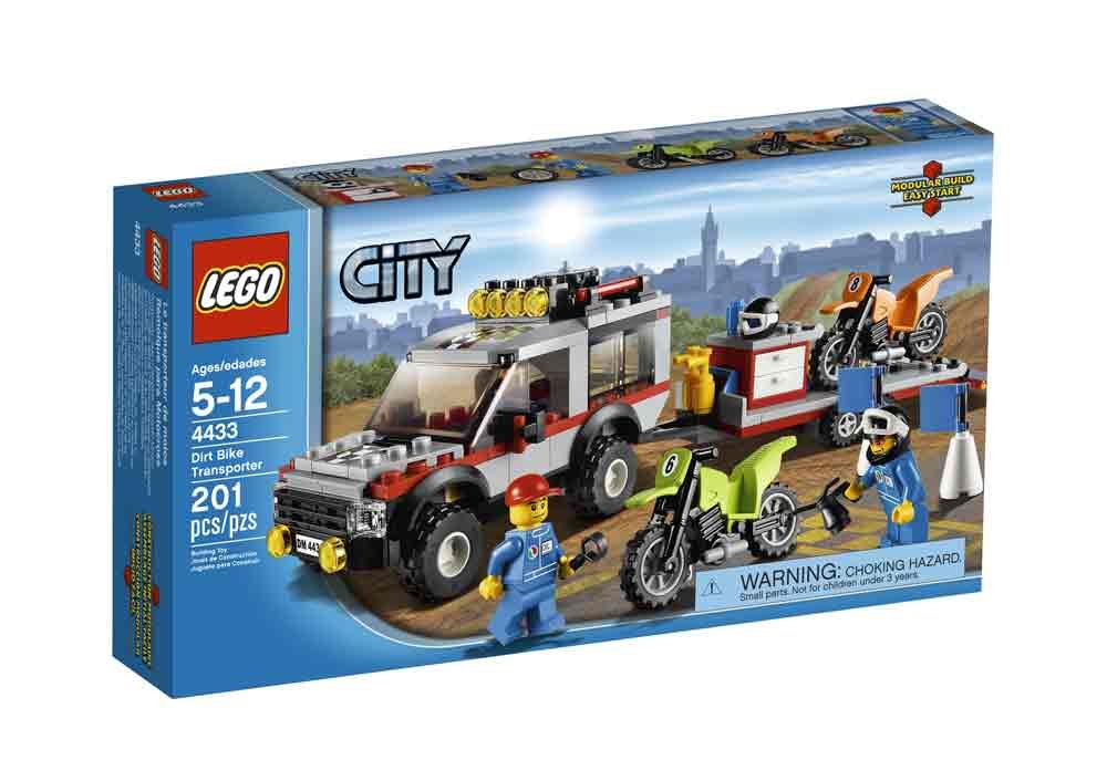 LEGO City Town Dirt Bike Transporter 4433 Building Toy Set - Fun Construction Kit for Kids Ages 6-12 | Perfect for Creative Play, Birthday Gifts & LEGO City Adventures