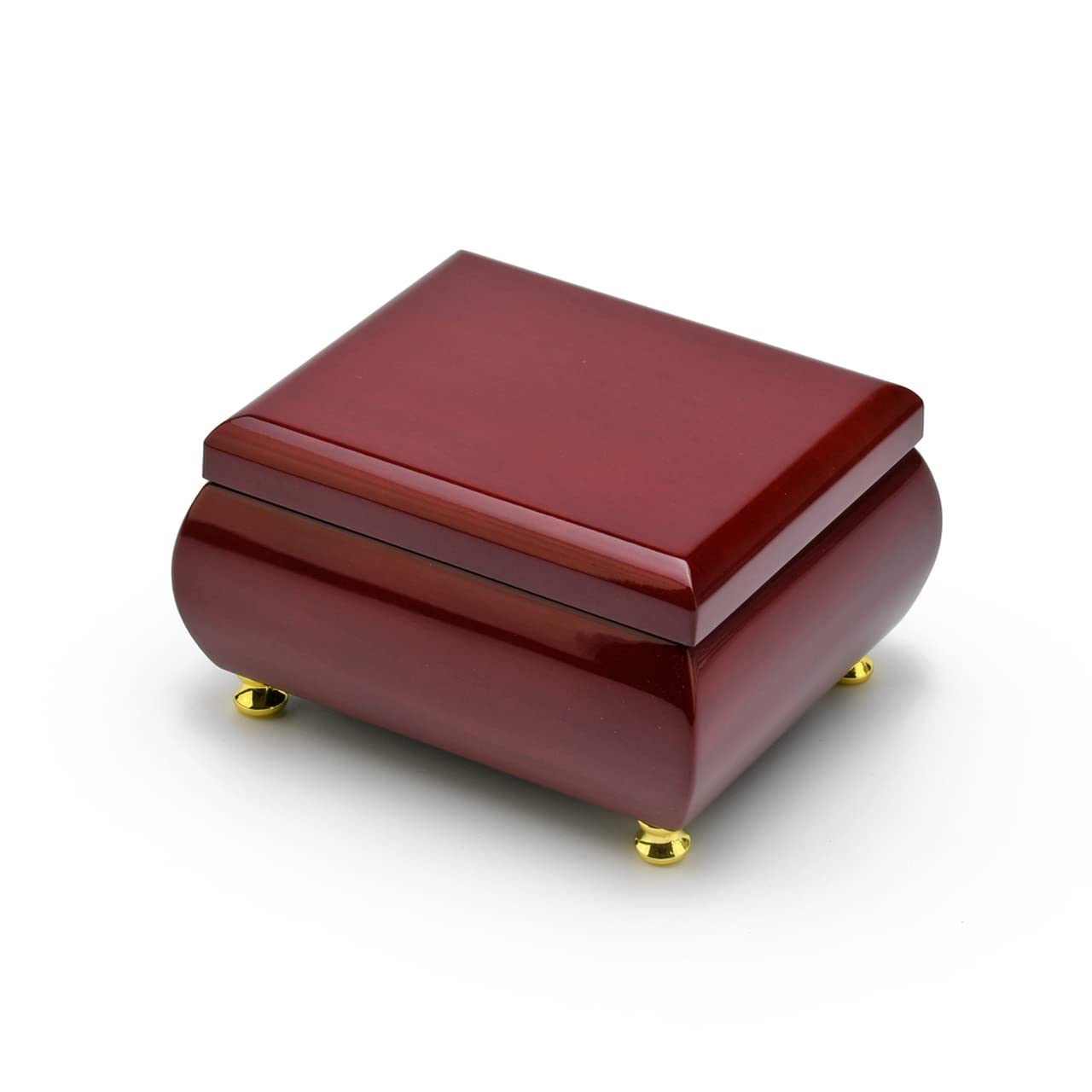 23-Note Hi-Gloss Rosewood Musical Jewelry Box with Simple Design - Plays 'Waltz of the Flowers' | Perfect for Jewelry Storage, Gift Giving & Home Décor