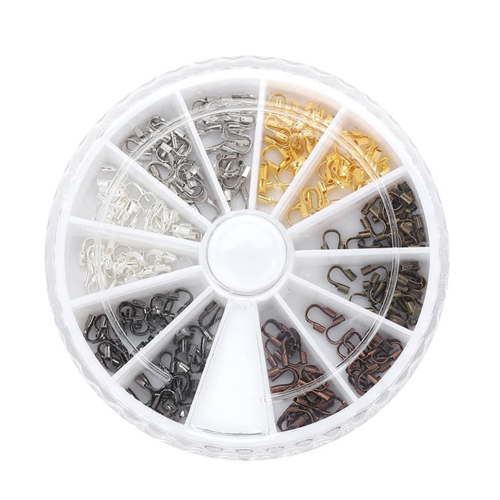 Tyenaza 200-Piece Jewelry Making Kit - Alloy Wire Cable Guard Hole Protectors for DIY Jewelry Findings | Perfect for Necklaces, Bracelets & Earrings Crafting