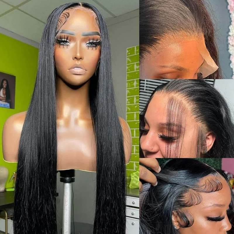 Eullair Affordable 4x4/13x4/13x6 Lace Front Wigs for Black Women - Straight/Body Wave/Curly/Yaki Straight Human Hair | Perfect for Daily Wear, Parties & Special Occasions