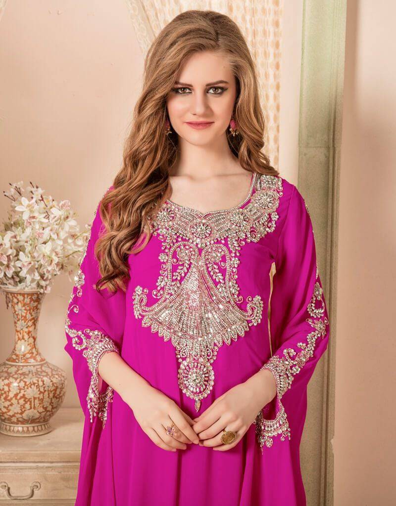 Elegant A-Line Style Kaftan with Full Sleeves - Perfect for Beach Cover-Ups, Summer Dresses & Boho Fashion Outfits