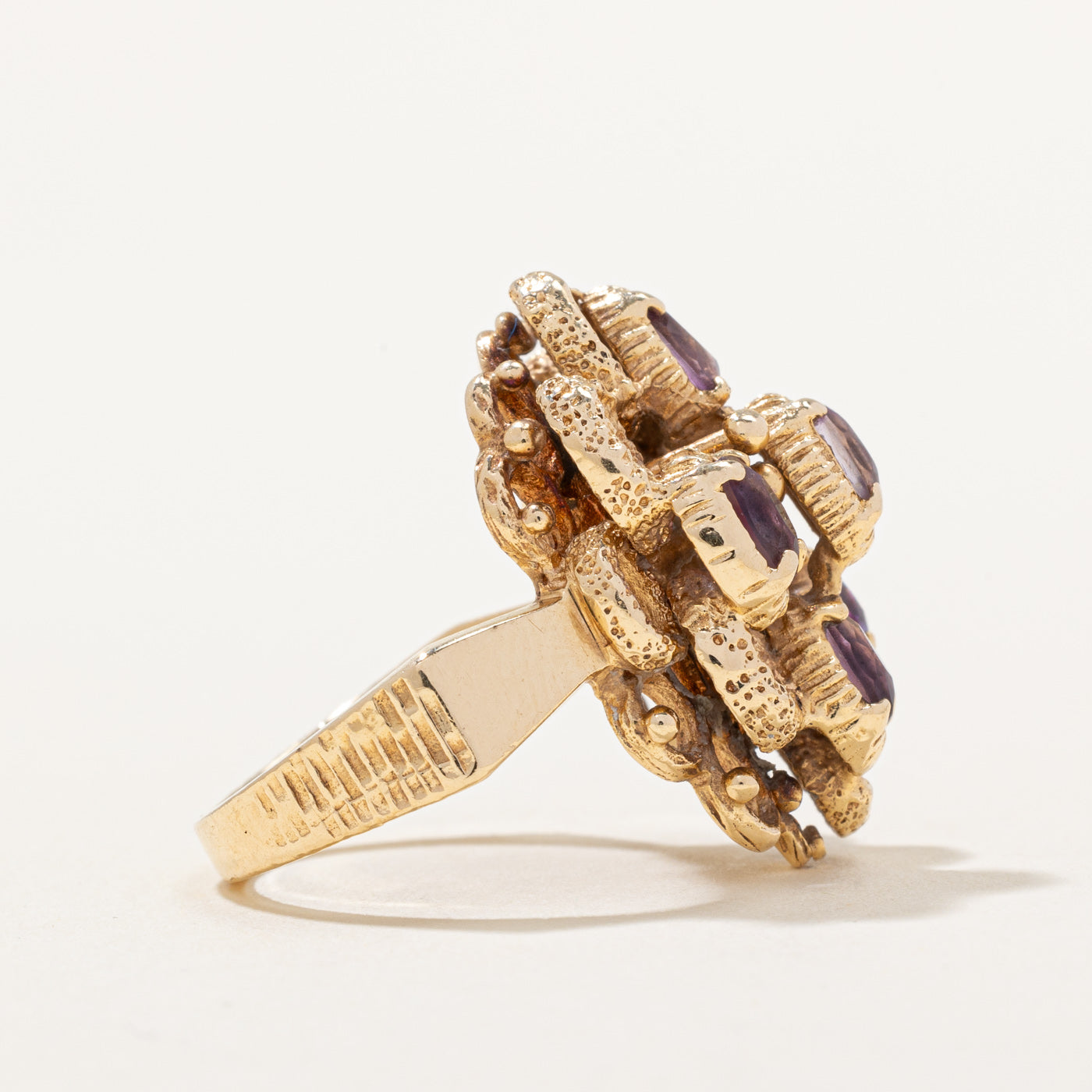 Amethyst Cocktail Ring | 0.96ctw Purple Gemstone Ring | Size 6.5 | Elegant Statement Jewelry for Women | Perfect for Parties, Weddings & Special Occasions