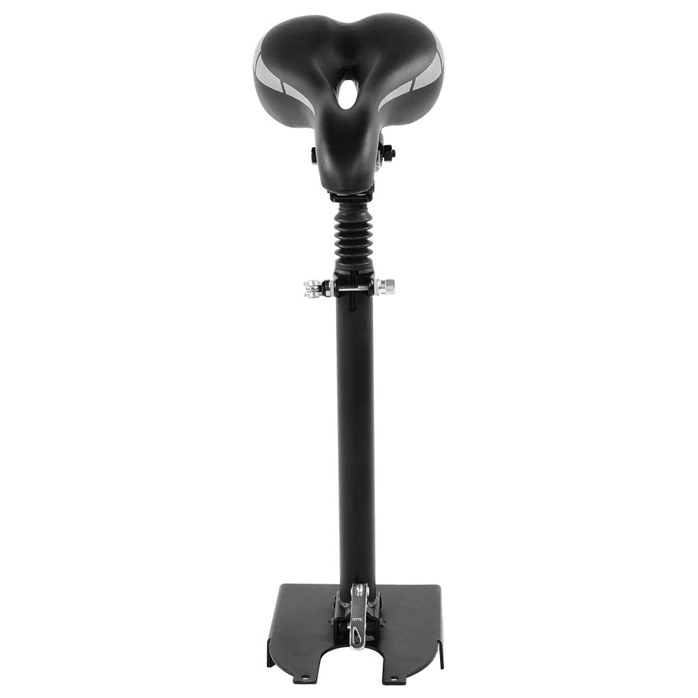 Nunafey 100KG Heavy Duty Aluminum Alloy Electric Scooter Seat - Anti-Rust Black Scooter Saddle with Screws for Outdoor & Commuting - Perfect for Adults, Urban Travel & Last-Mile Transportation