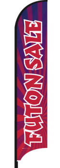 Feather Flag Banner - High Visibility Advertising Flag for Futon Sales & Promotions | Perfect for Retail Stores, Outdoor Events, and Trade Shows