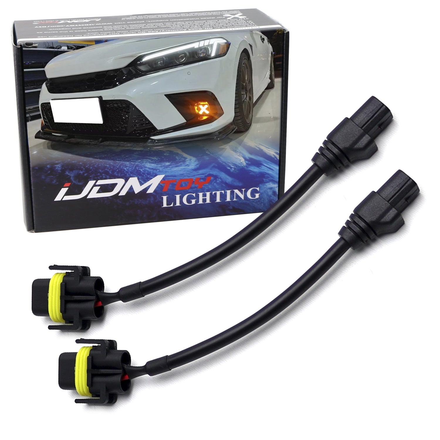 2 Pin L1A to H11/H8 Headlight Bulb Adapter Wiring Harness for Honda Civic Accord CRV Pilot - Easy Installation for Fog Lights & Headlight Upgrades
