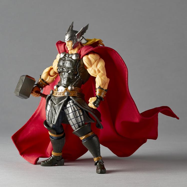Amazing Yamaguchi Revoltech Action Figure - Thor NR018 - Highly Poseable Collectible for Marvel Fans & Display