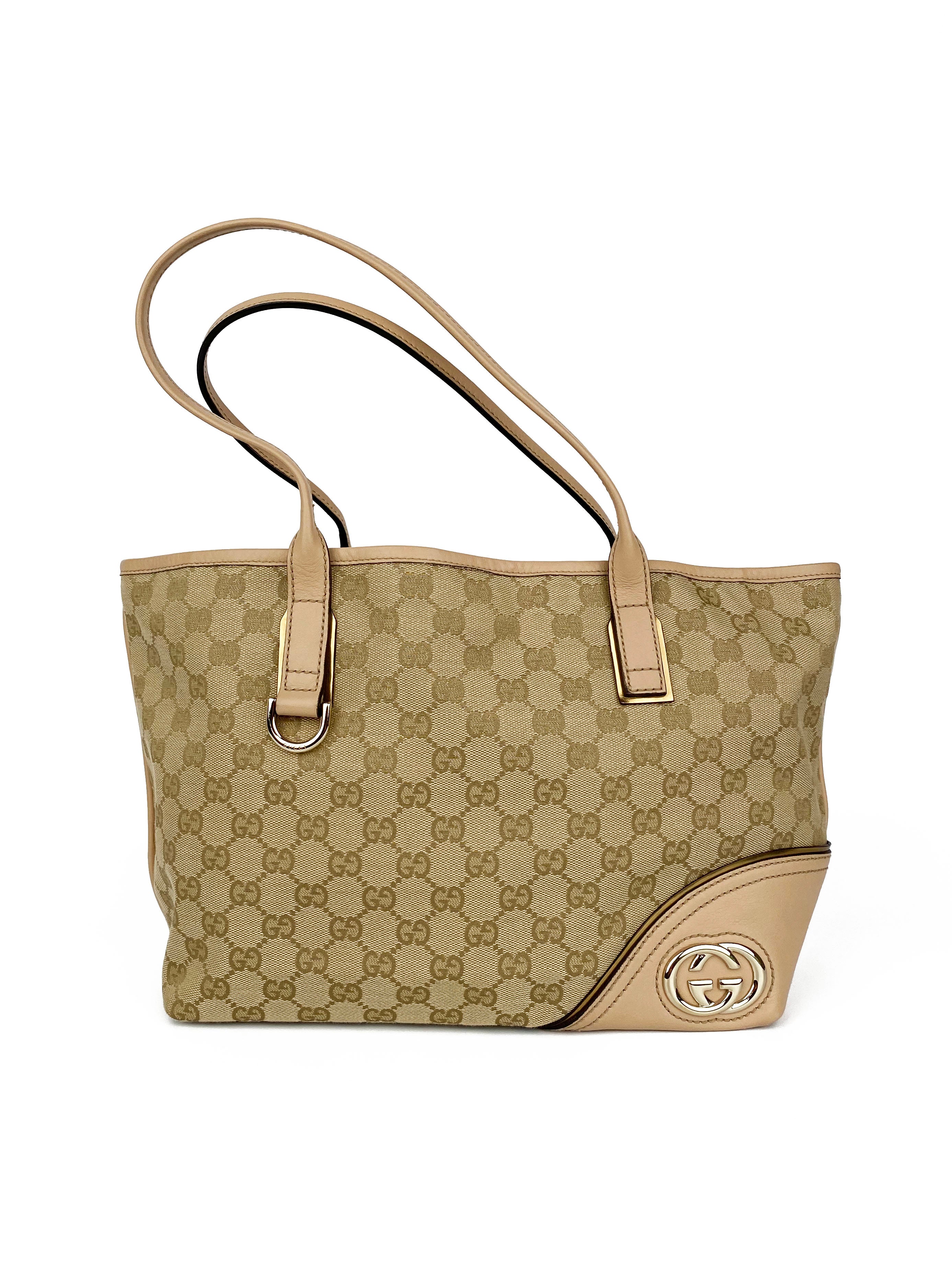 Gucci GG Monogram Shoulder Bag for Women - Luxury Leather Crossbody Purse with Adjustable Strap, Perfect for Work, Travel & Evening Out
