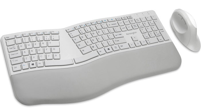 Kensington Pro Fit Ergo Wireless Keyboard and Mouse Combo - Ergonomic Design for Comfort Typing - Perfect for Office, Home & Gaming Use