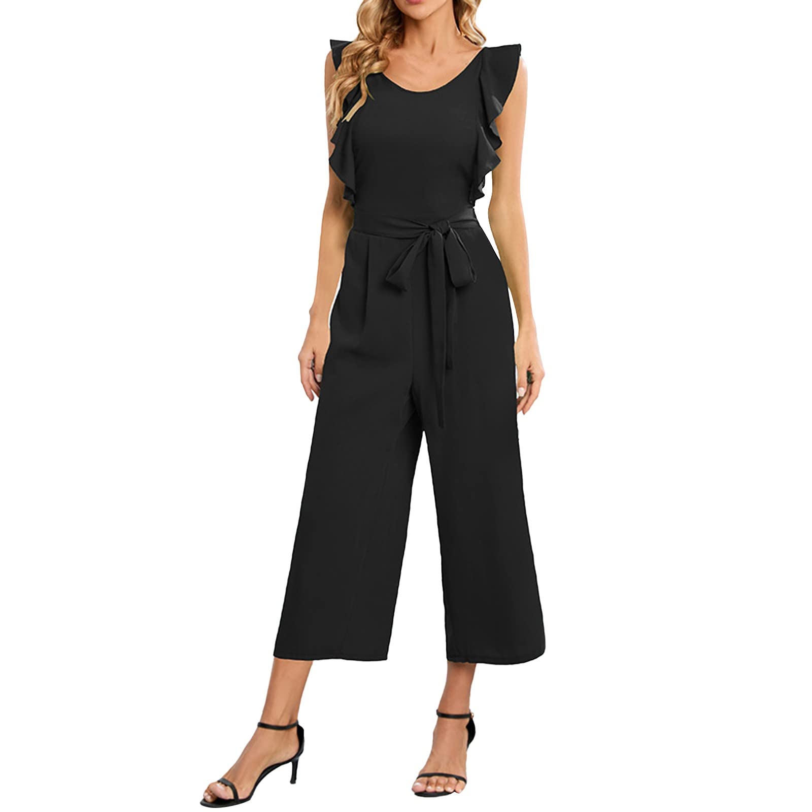 Women's Dungarees Overalls - Medium Length Straight Leg Jumpsuit for Work & Construction | Comfortable Denim Playsuit for Casual Wear & Outdoor Activities