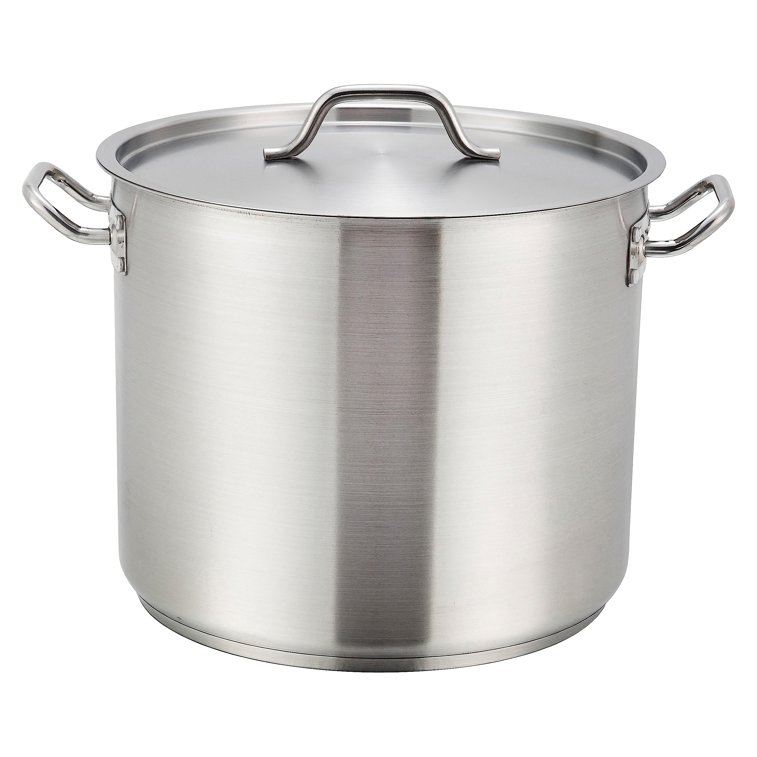 Winware SST-40 40 Quart Stainless Steel Stock Pot with Lid - Perfect for Cooking Soups, Stews, Pasta & Large Batch Meals for Family Gatherings