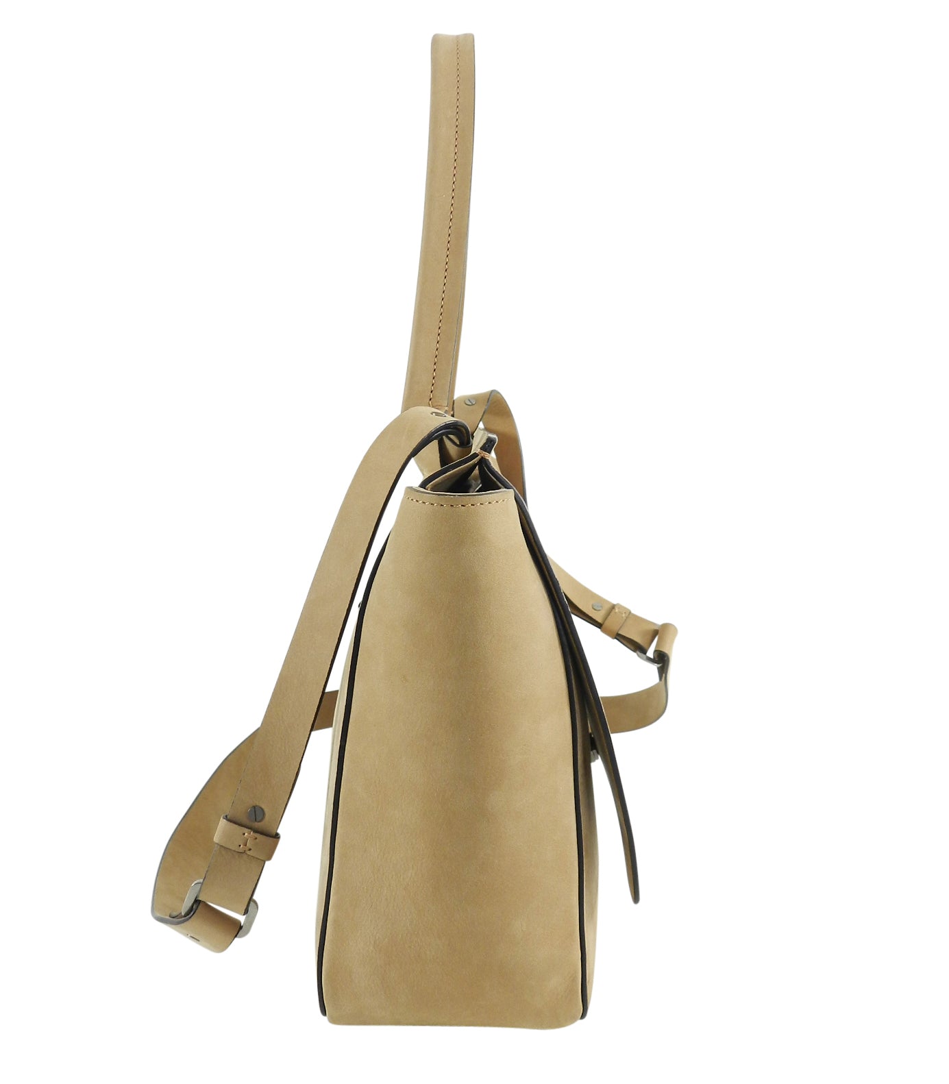 Brunello Cucinelli Genuine Nubuck Leather Crossbody Bag for Women - Light Tan Shoulder Purse - Perfect for Travel, Shopping & Everyday Use