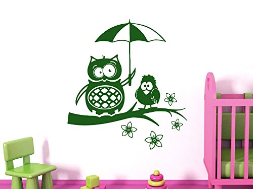 Owl on Branch Wall Decal - Premium Vinyl Sticker for Nursery, Kids Room & Playroom Decor - Easy Peel & Stick Wall Art (6003) - Perfect for Baby Rooms, Bedrooms & Play Areas