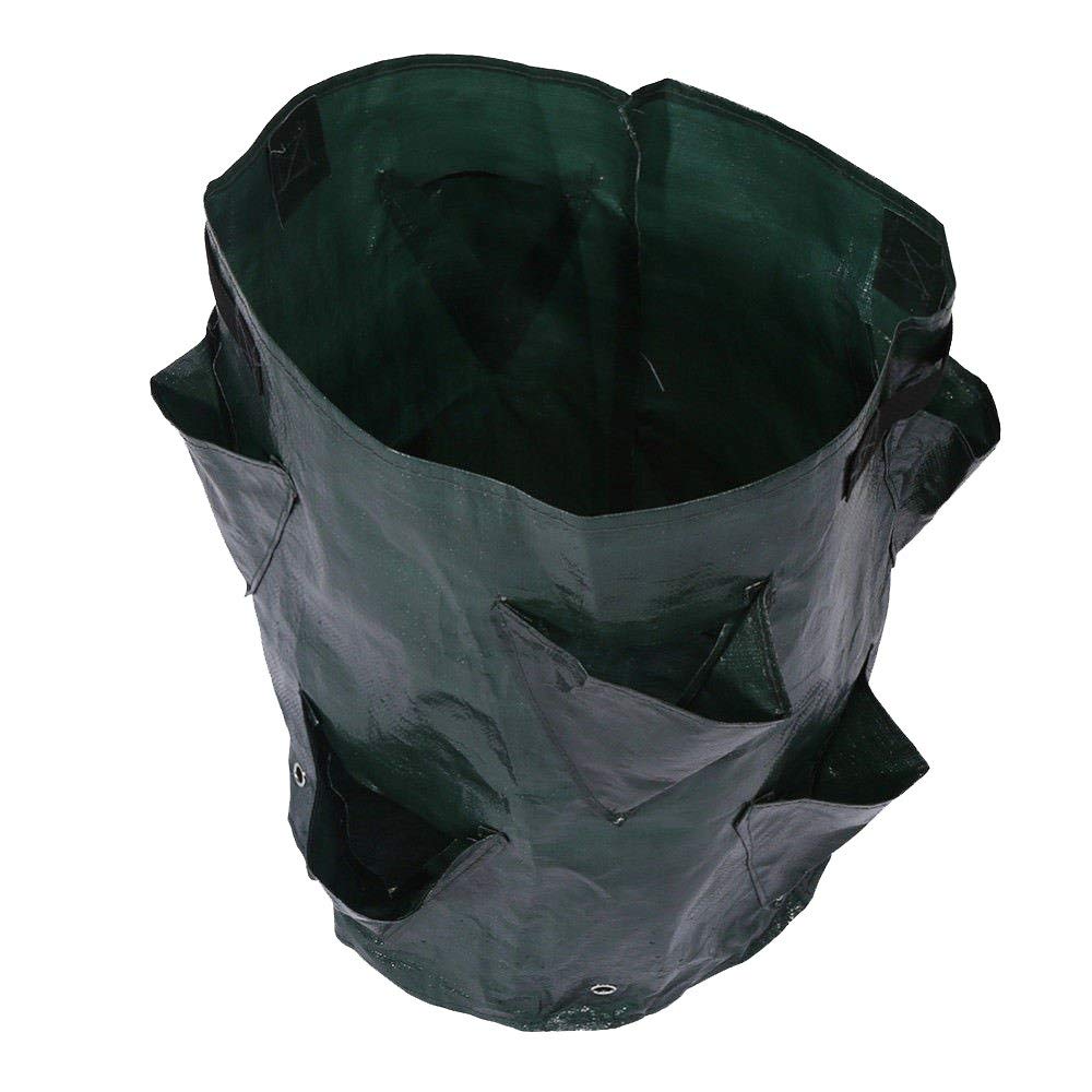 Tubayia Strawberry Plant Grow Bags - Breathable Fabric Pots for Vegetables, Fruits & Herbs | Ideal for Greenhouse, Balcony, Garden & Indoor Gardening | Perfect for Organic Farming & Urban Planting