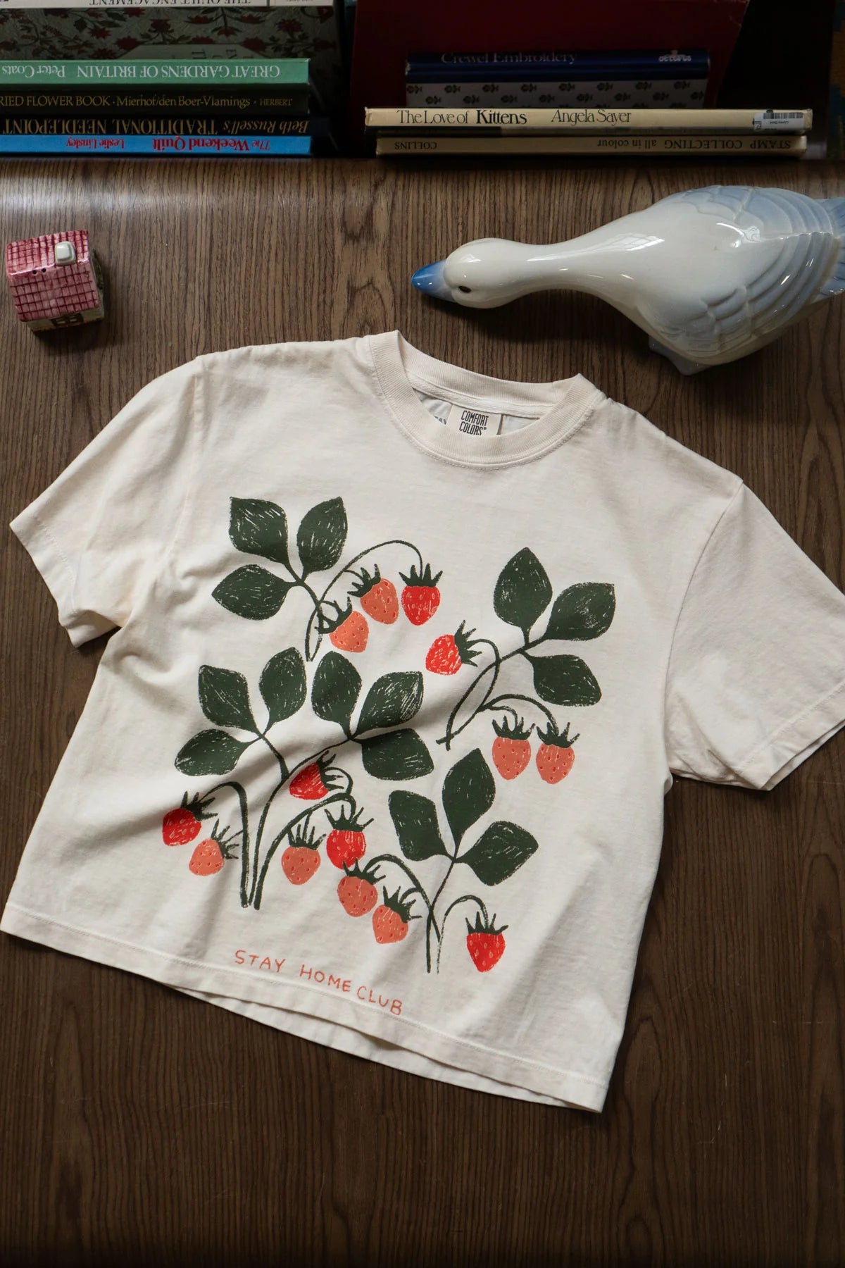 Vintage 1858 CC Boxy Tee in Cream - Soft Unisex T-Shirt for Casual Wear & Street Style