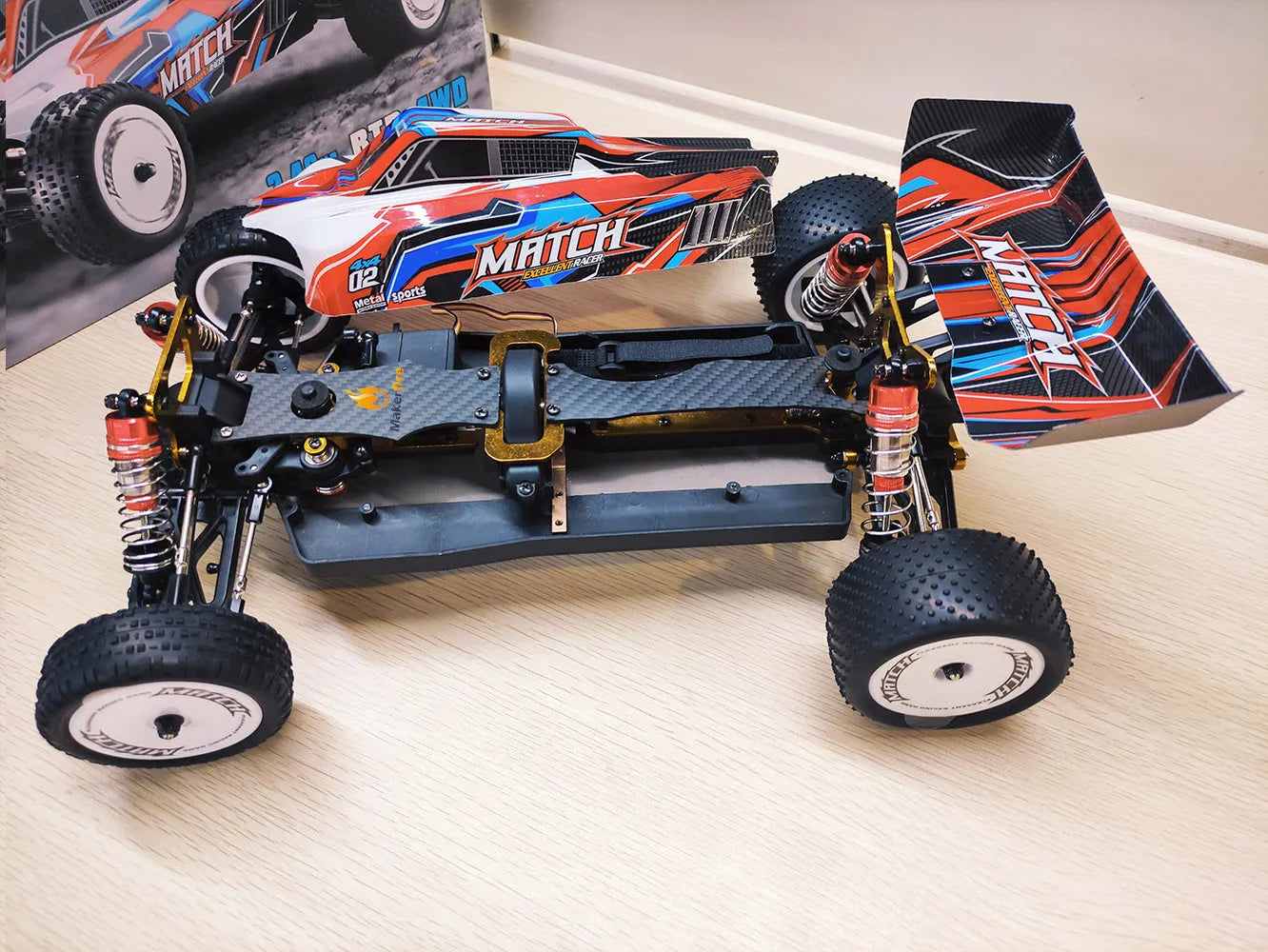 WLToys 104001 1:10 Scale RC Car Parts Kit - DIY Assembly for Hobbyists & Collectors - Perfect for Off-Road Racing & RC Car Enthusiasts