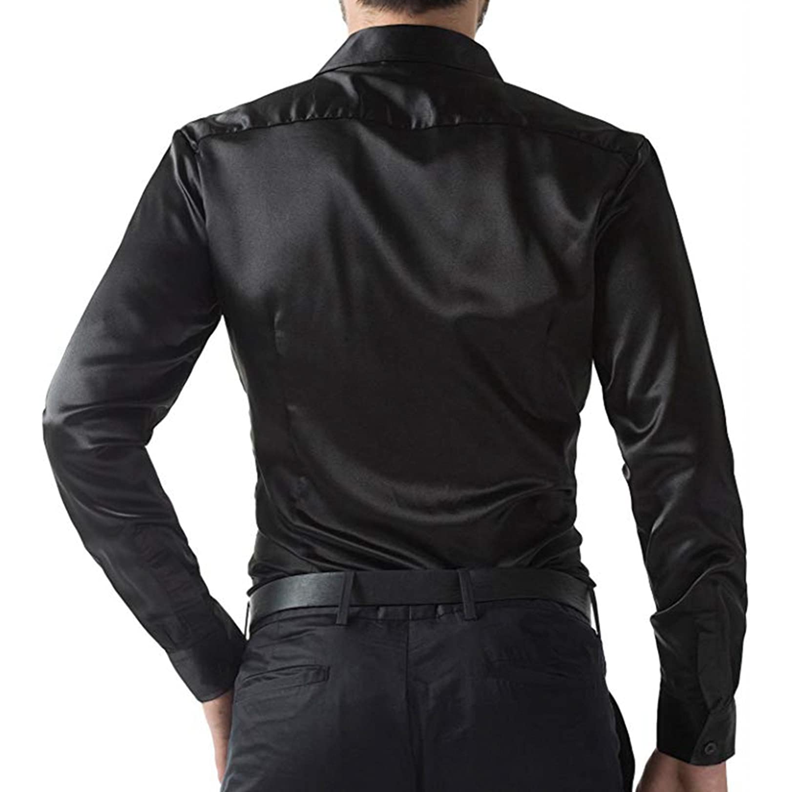 Men's Floral Long Sleeve Dress Shirts for Wedding, Prom & Party - Formal Button Down Shirt for Business, Office & Special Occasions