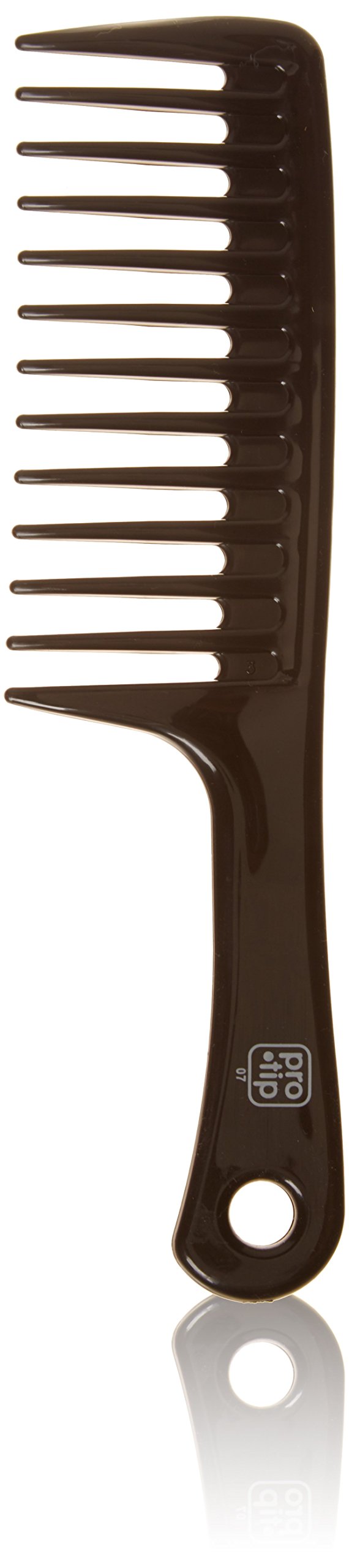 Extra Large Black Wide-Tooth Shampoo Rake Comb (245mm) - Professional Detangling Tool for Thick, Curly & Natural Hair - Perfect for Salon & Home Hair Care