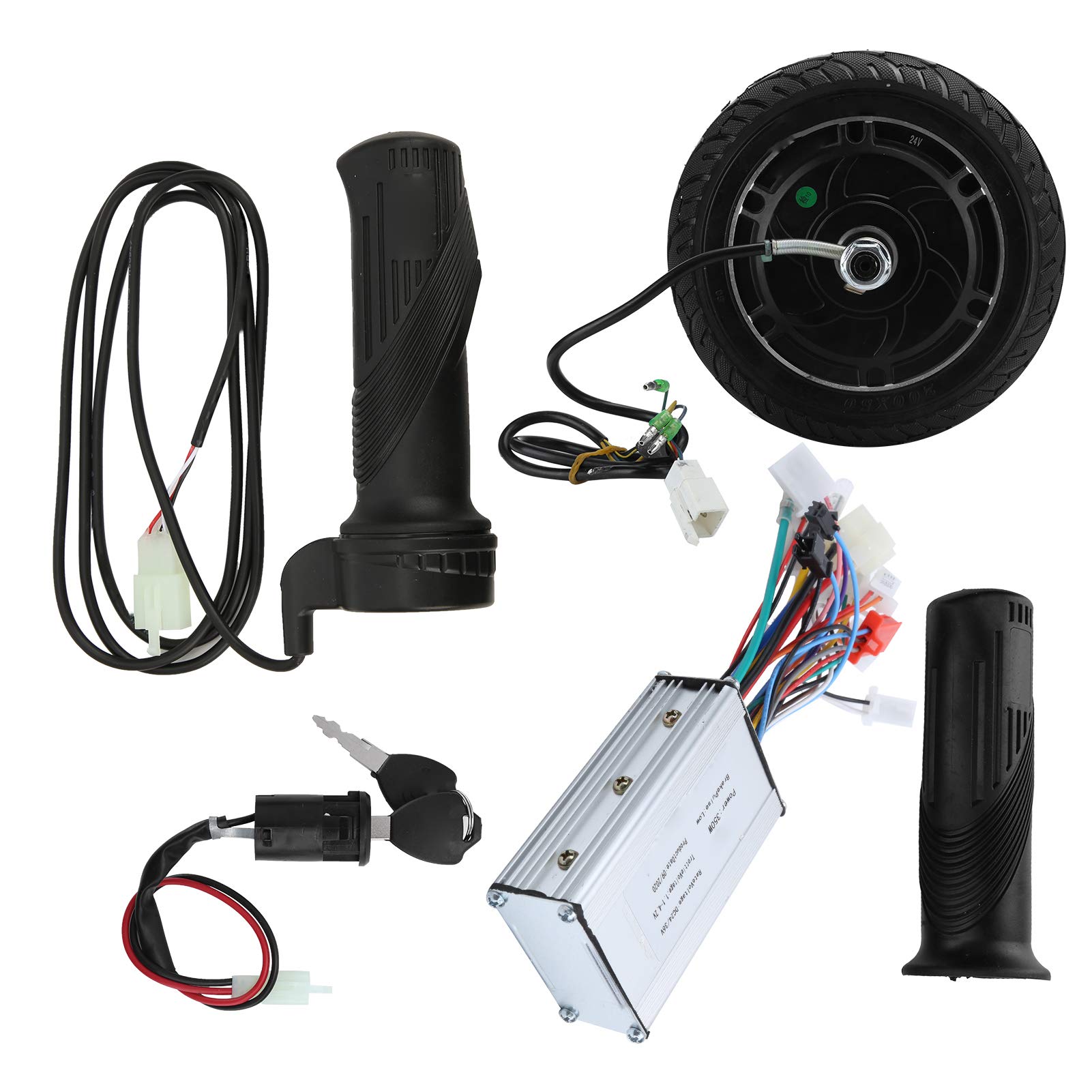 Okuyonic 8 Inch Electric Bike Conversion Kit - DIY Brushless Hub Motor for Electric Scooter | Perfect for Commuting, Urban Travel & Eco-Friendly Transportation