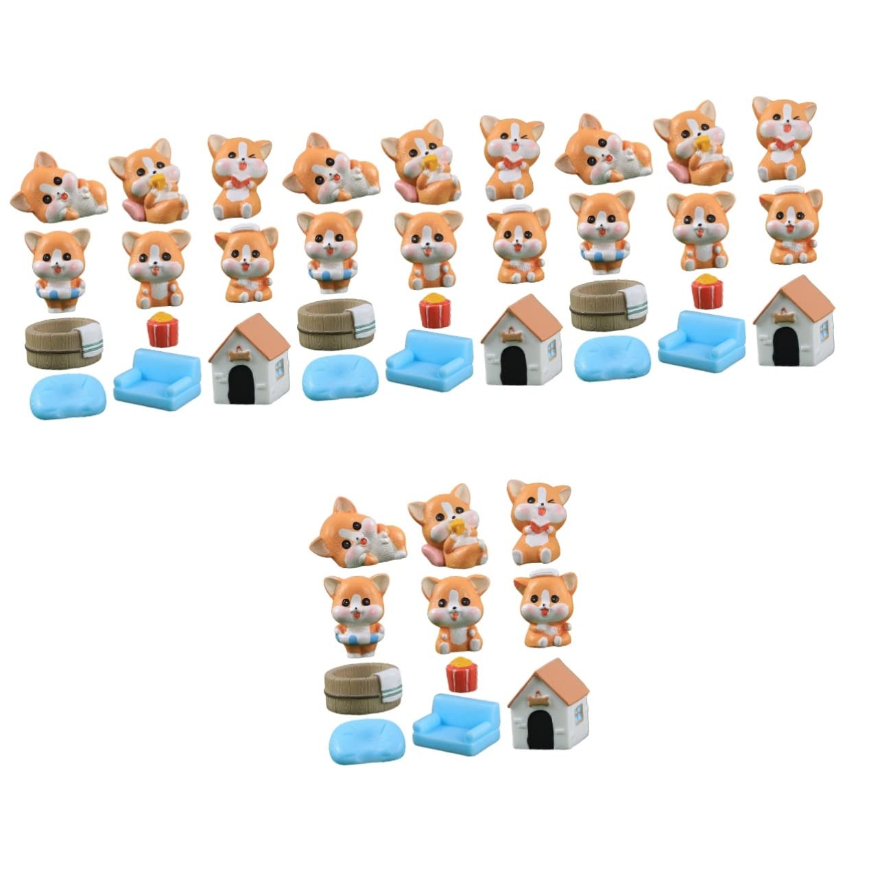ARTIBETTER 4-Piece Miniature Deer & Mushroom Decor Set - Resin Animal Figurines for Home Office Desk, Fairy Garden, and Dog Lover Gifts - Cute Micro Landscape Toys for Collectors & DIY Scenes