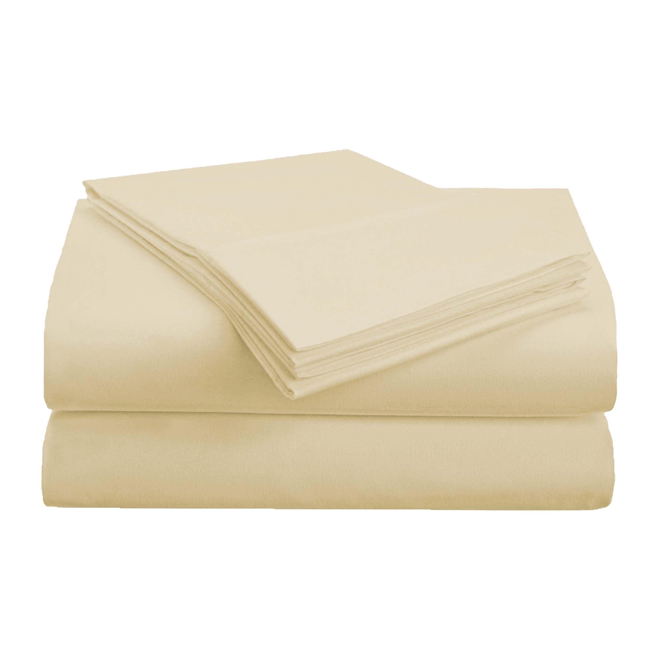 Soft Brushed Microfiber 4-Piece Deep Pocket Bed Sheet Set - Queen Size, Wrinkle & Fade Resistant - Perfect for Master Bedroom, Guest Room & Dorm Comfort