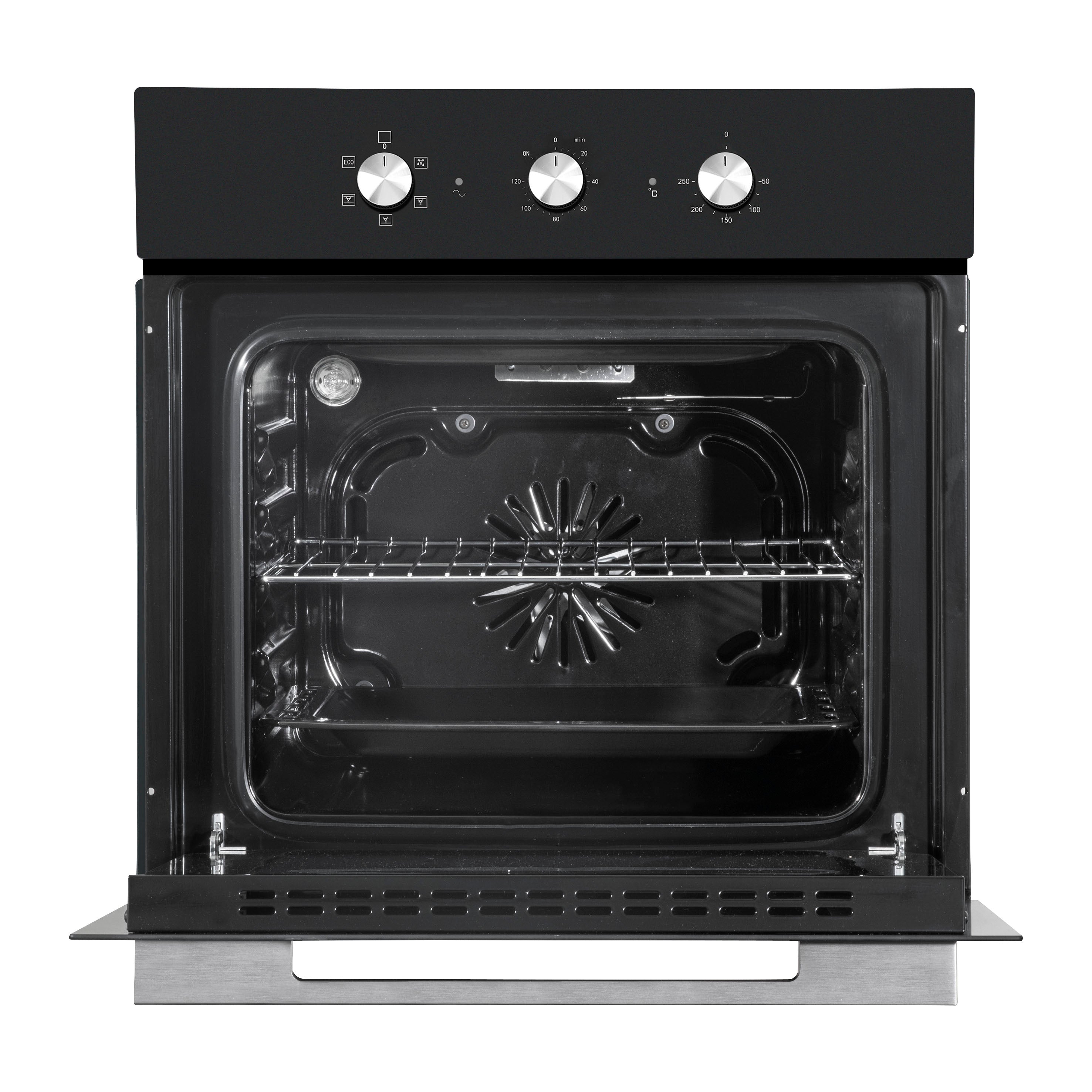 Baridi 60cm Built-In 5 Function Fan Assisted Electric Oven with Timer - 55L Capacity, Black (DH110) - Perfect for Baking, Roasting & Grilling in Modern Kitchens