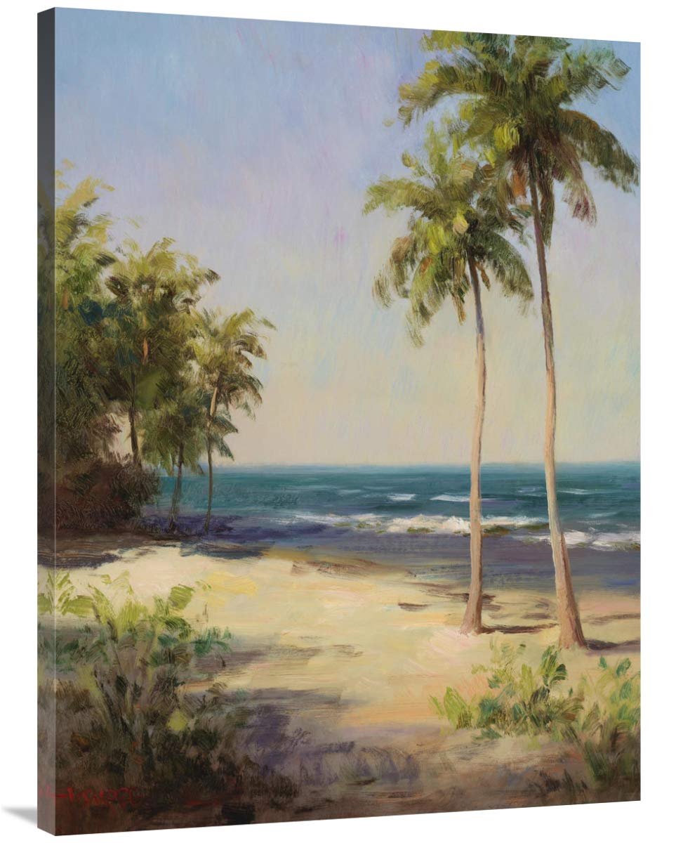 30 x 40 Inches Palms on The Beach II Tropical Landscape Art Print by Dupre - Perfect for Living Room, Bedroom & Office Wall Decor