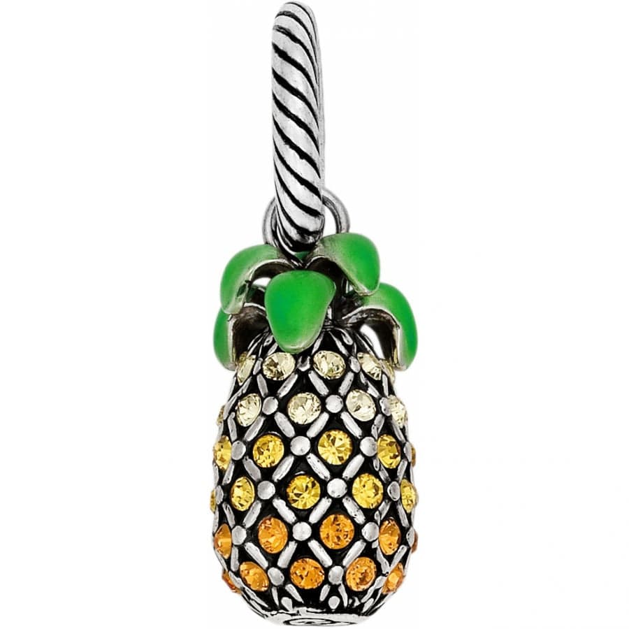 Aloha Pineapple Charm Necklace - Hawaiian Tropical Jewelry for Women - Perfect for Beach Vacations, Summer Parties & Luau Events
