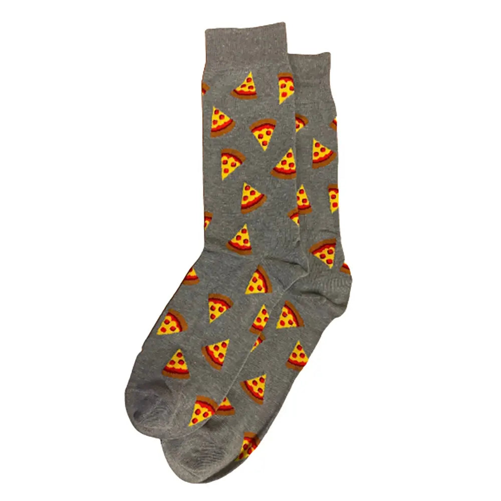 Funny Men's Pizza Print Socks - Novelty Gift for Pizza Lovers - Perfect for Casual Wear, Gag Gifts & Themed Parties