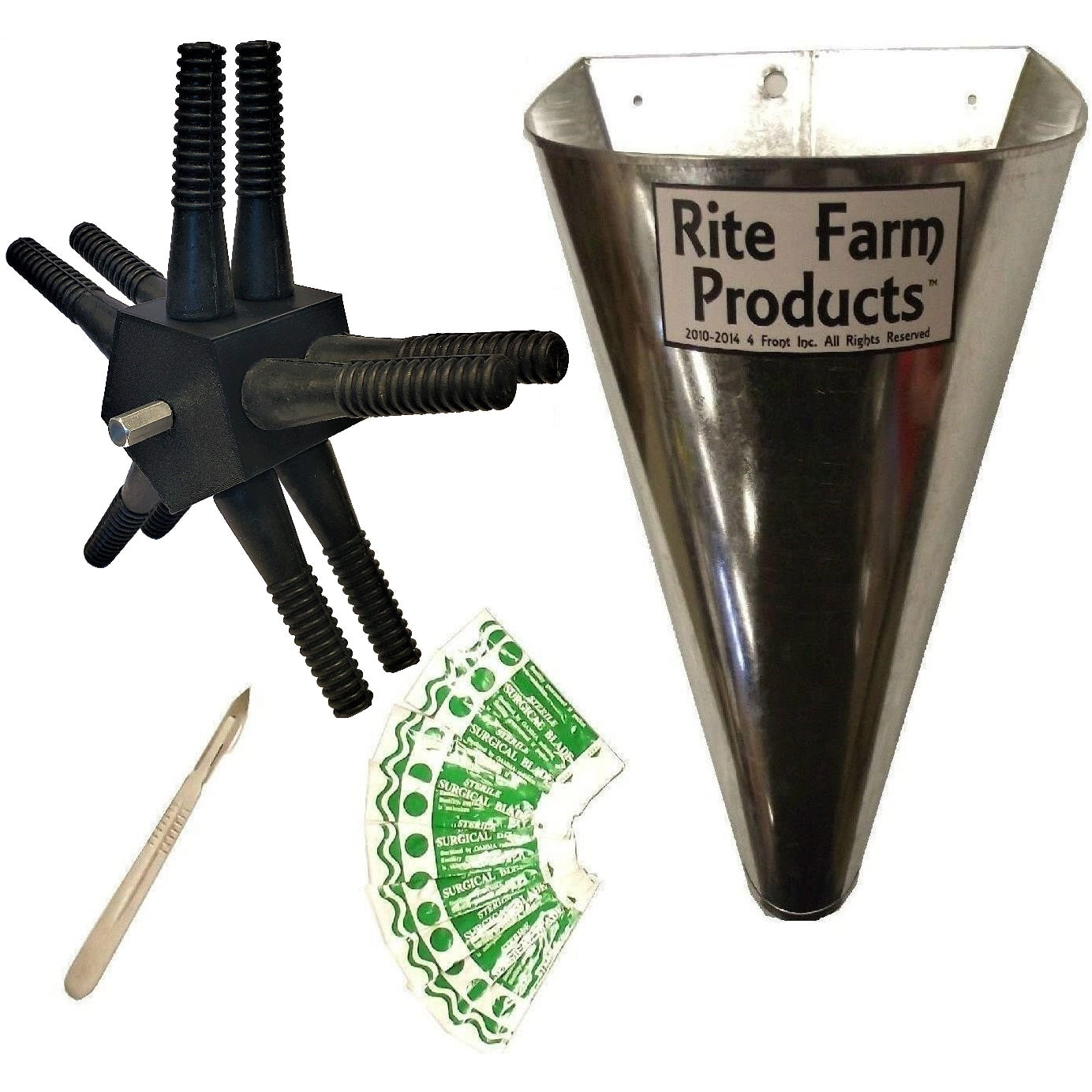 Poultry Processing Kit - L10 Plucker, Kill Cone, Scalpel & 10 Blades for Home Butchering & Chicken Processing | DIY Farm to Table Meat Preparation