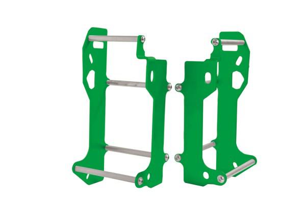 Crosspro Green Radiator Brace for Kawasaki KX450F (2012-2015) - Durable Motorcycle Protection for Off-Road & Motocross Racing