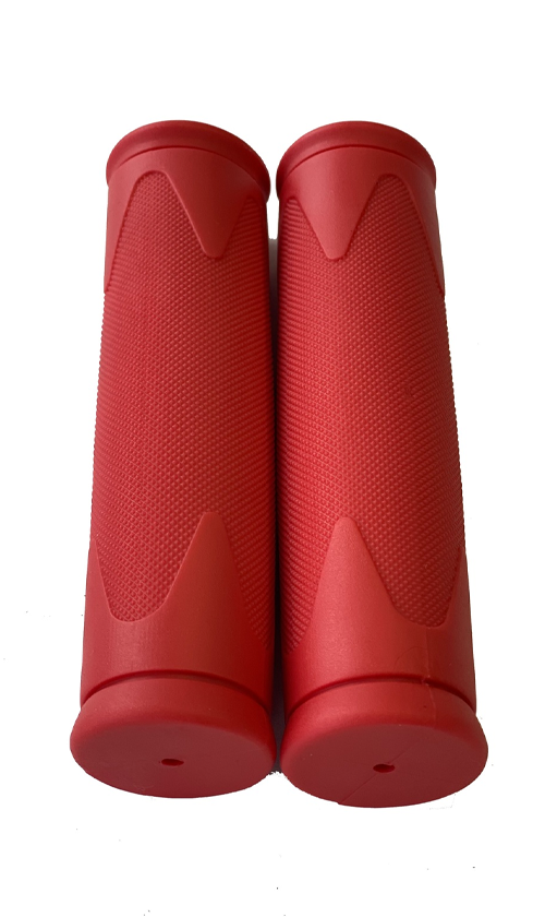 Globber Flow Adjustable Hand Grips for Scooters & Bikes - Red | Non-Slip Comfort Grip for Kids & Adults | Perfect for Commuting, Exercise & Outdoor Play