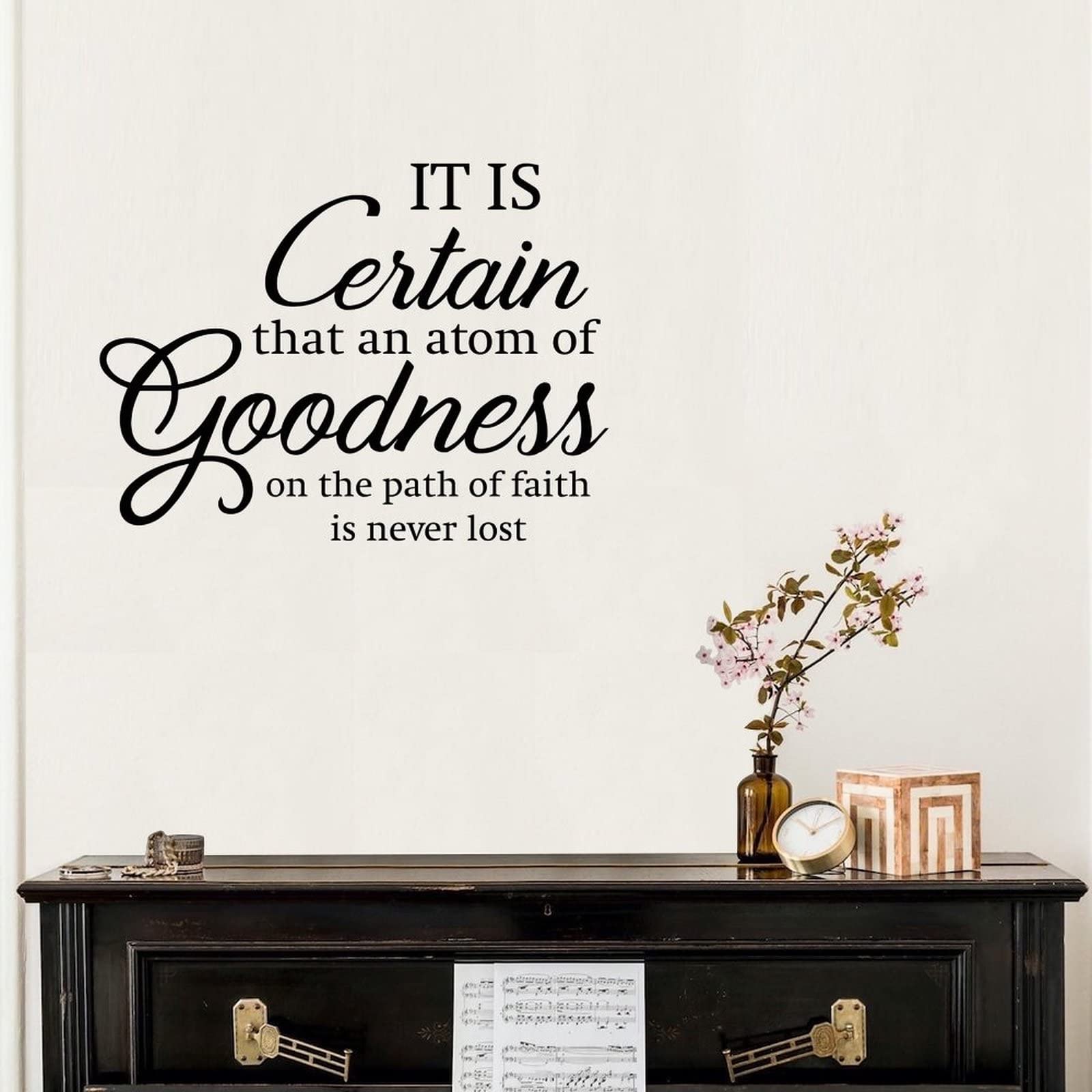 Faith Inspirational Wall Decal - Peel & Stick Vinyl Letter Stickers for Classroom, Dorm, Office Decor