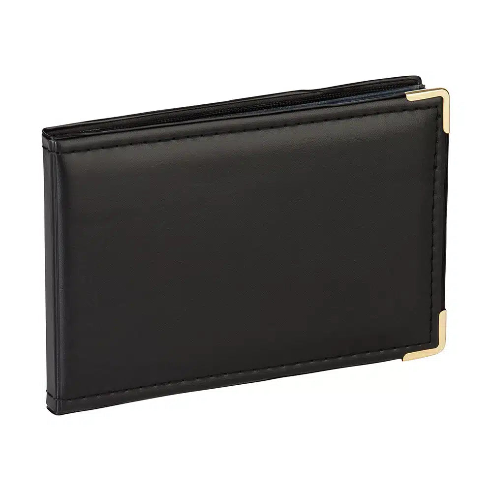 Kenro Carlton Mini Photo Album 6x4 Inch Black - Perfect for Scrapbooking, Wedding Photos, and Baby Memories