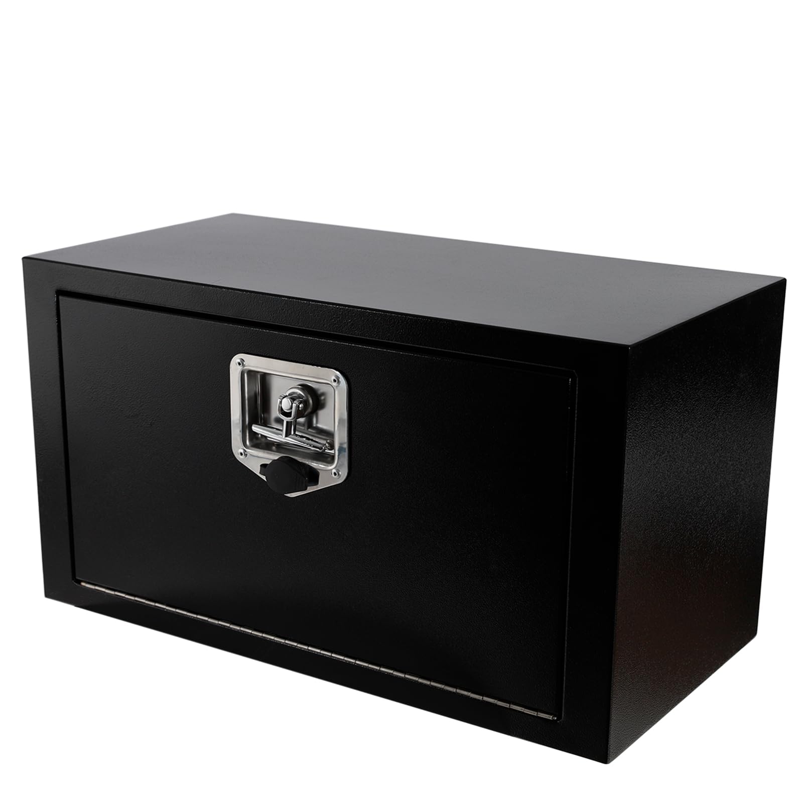 Heavy Duty Black Steel Underbody Truck Tool Box with T-Handle Lock - 24
