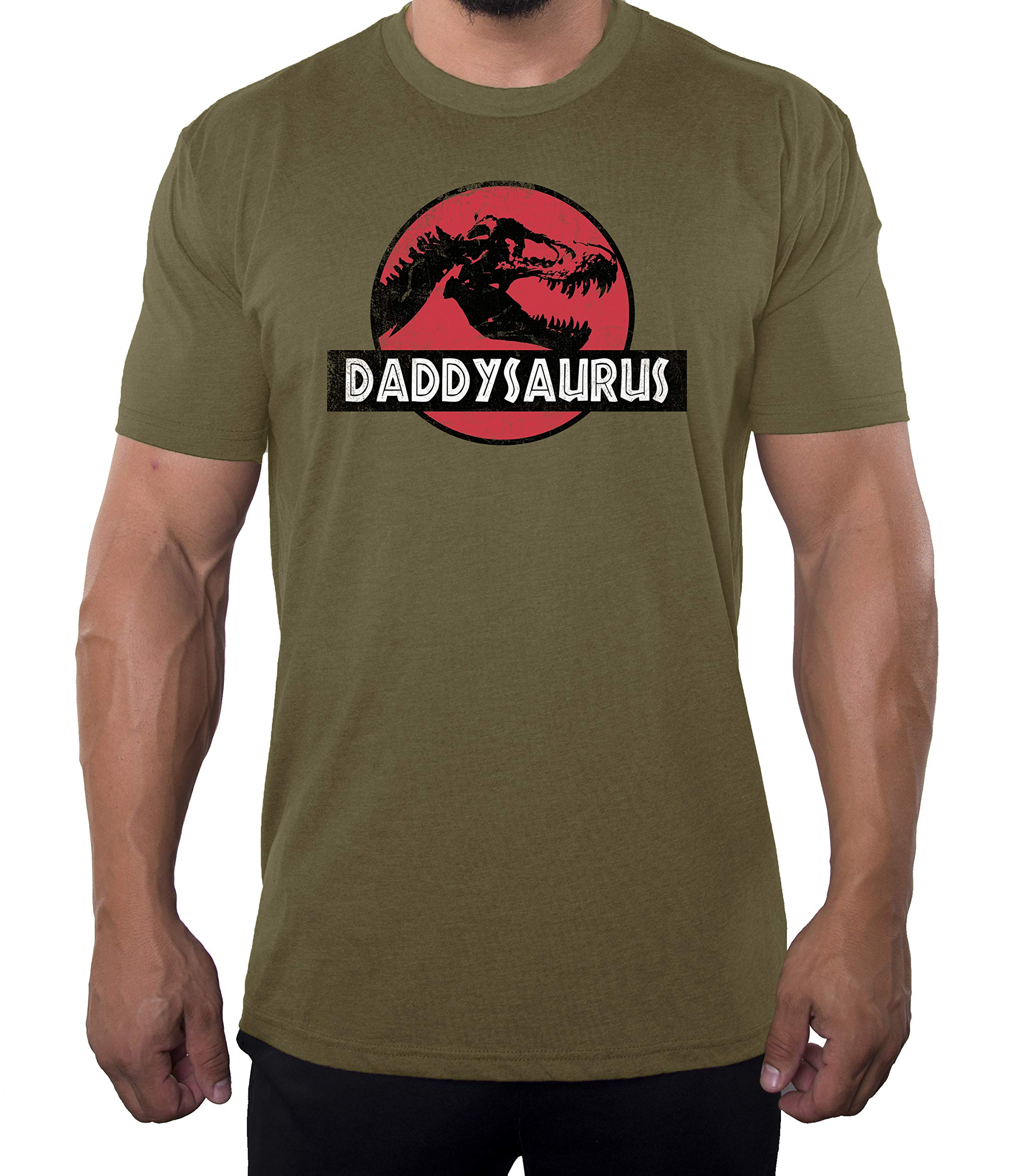 Funny Daddysaurus Graphic T-Shirt for Men - Cool Dad Shirts with Dinosaur Design - Perfect for Father's Day Gifts, Casual Wear & Family Outings