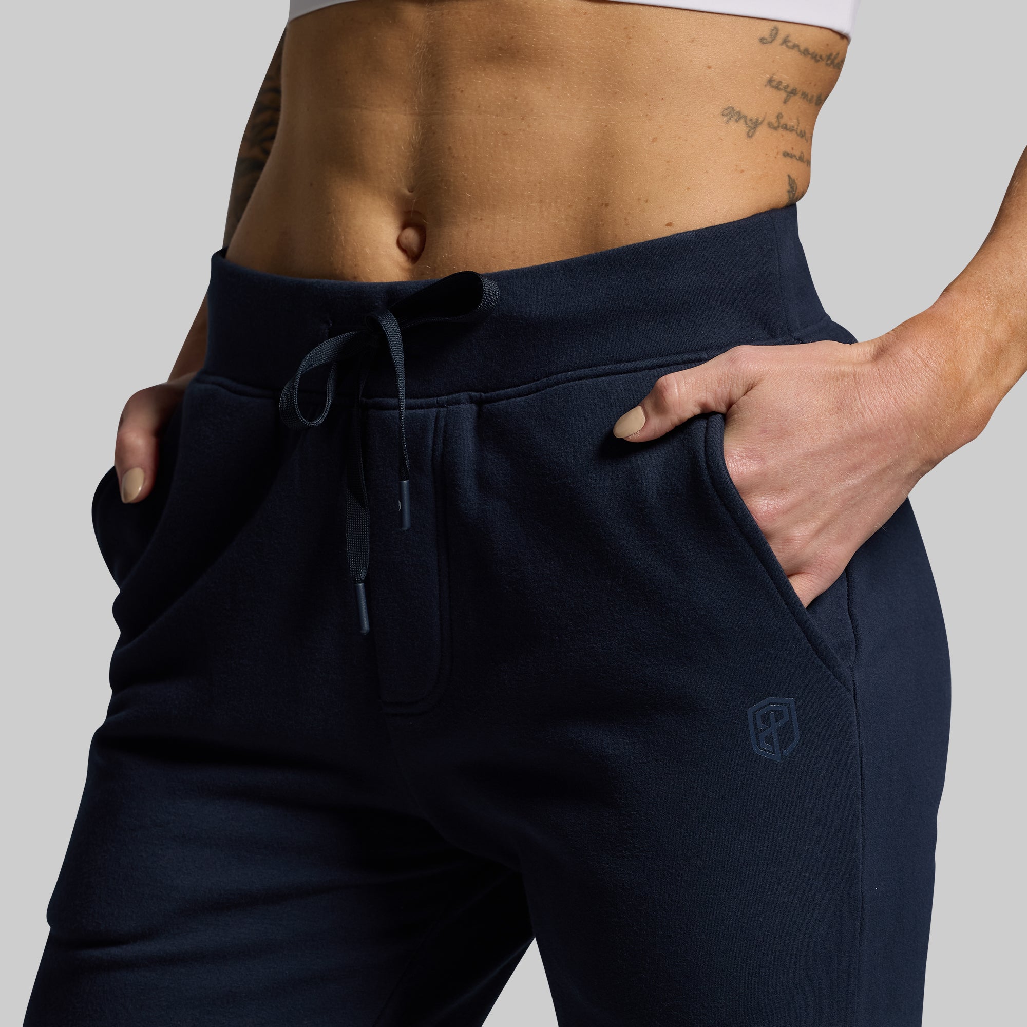 Women's Unmatched Jogger Pants 2.0 - BP Navy - Comfortable Athletic Lounge Pants for Running, Yoga & Casual Wear