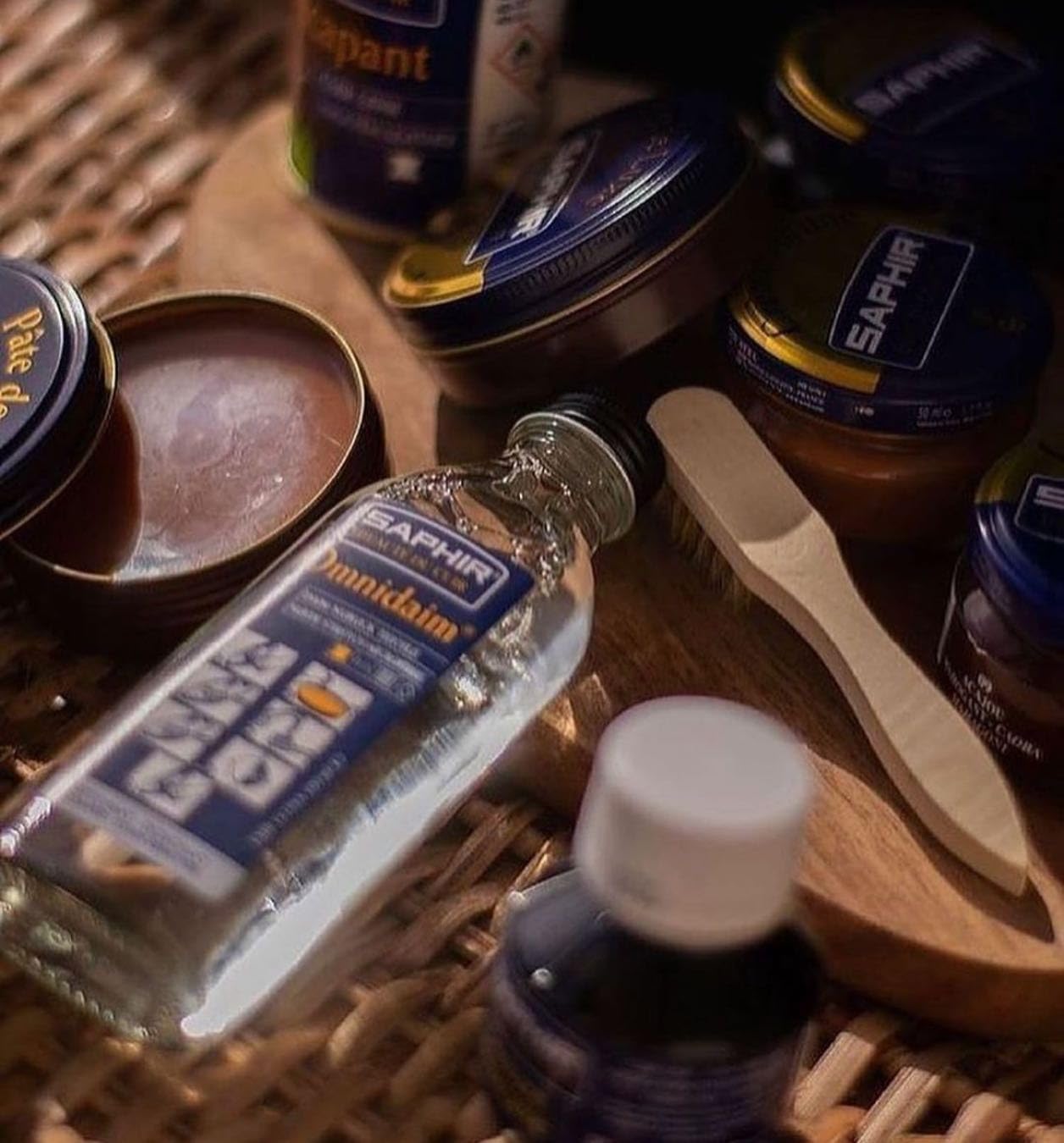 Saphir Omnidaim Leather Cleaner for Suede & Nubuck Shoes, Bags & Accessories - Gentle Cleaning & Protection for Delicate Leather Goods