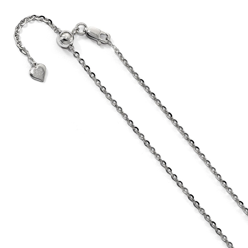 Sterling Silver 2mm Adjustable Cable Chain Necklace for Women - Dainty Layering Jewelry for Everyday Wear, Gifts & Special Occasions