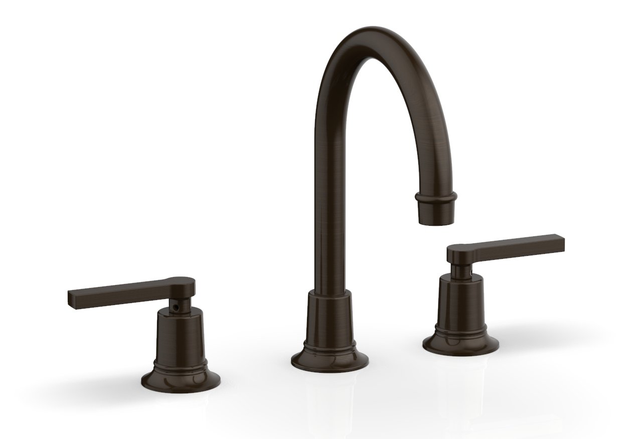 HEX MODERN Widespread Bathroom Faucet with Lever Handles - Model 501 04 - Perfect for Modern Bathroom Vanities and Powder Rooms