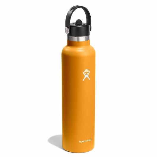 24 oz Standard Mouth Water Bottle with Flex Straw Cap - Leak Proof, BPA Free, Ideal for Gym, Hiking & Everyday Hydration