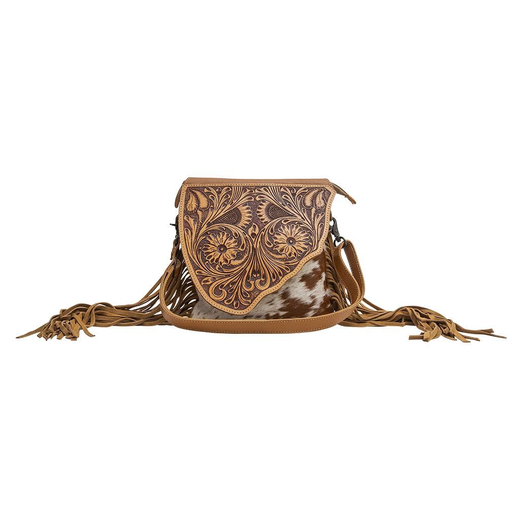 Myra Genuine Leather Crossbody Purse for Women - Western Style Concealed Carry Handbag with Adjustable Strap | Perfect for Everyday Use, Travel & Outdoor Activities