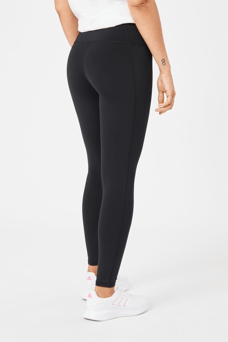 INSPORT Women's Hold Me Tight High-Waisted Full-Length Black Yoga Tights - Perfect for Workouts, Running, and Everyday Comfort