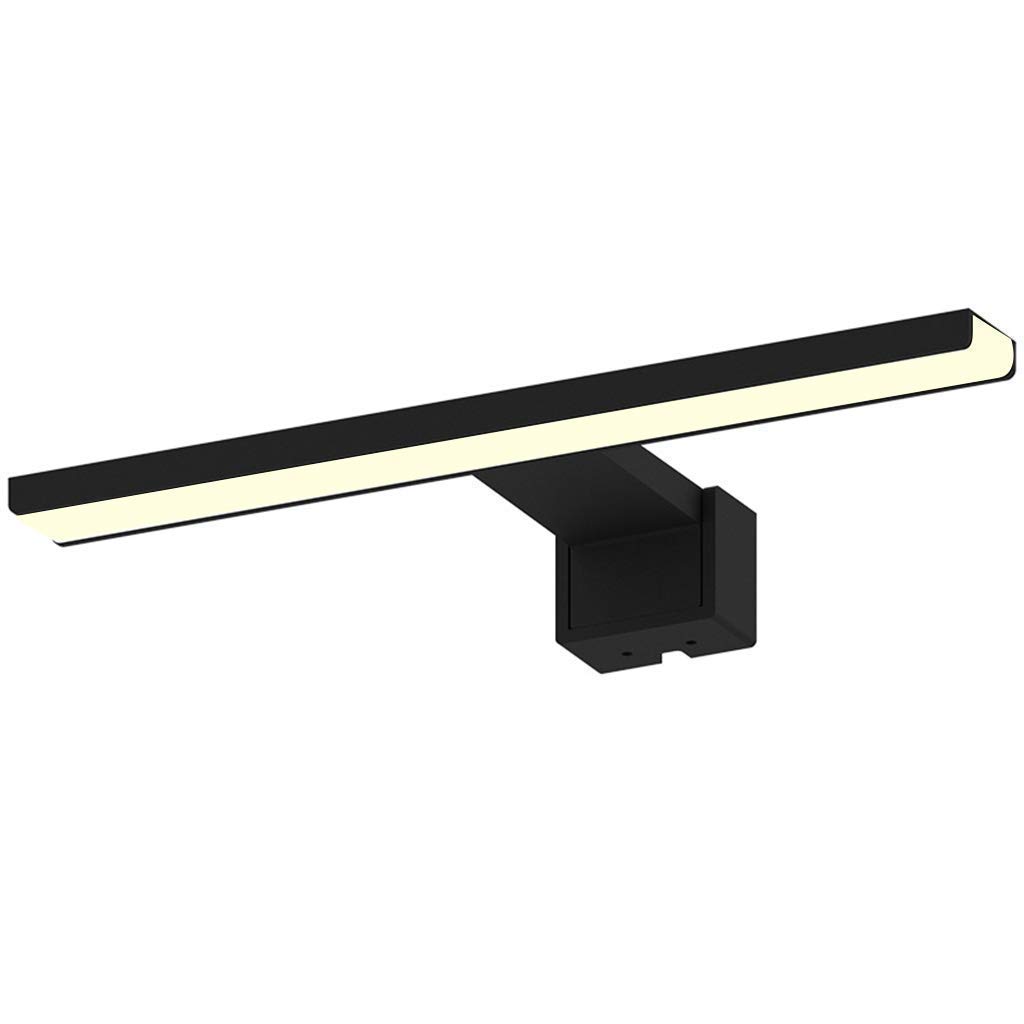 Waterproof Bathroom Mirror Light - Black Wall Mounted Vanity Mirror Lamp with Warm Yellow LED Lighting for Makeup & Shaving | Perfect for Bathroom, Dressing Room & Salon Decor