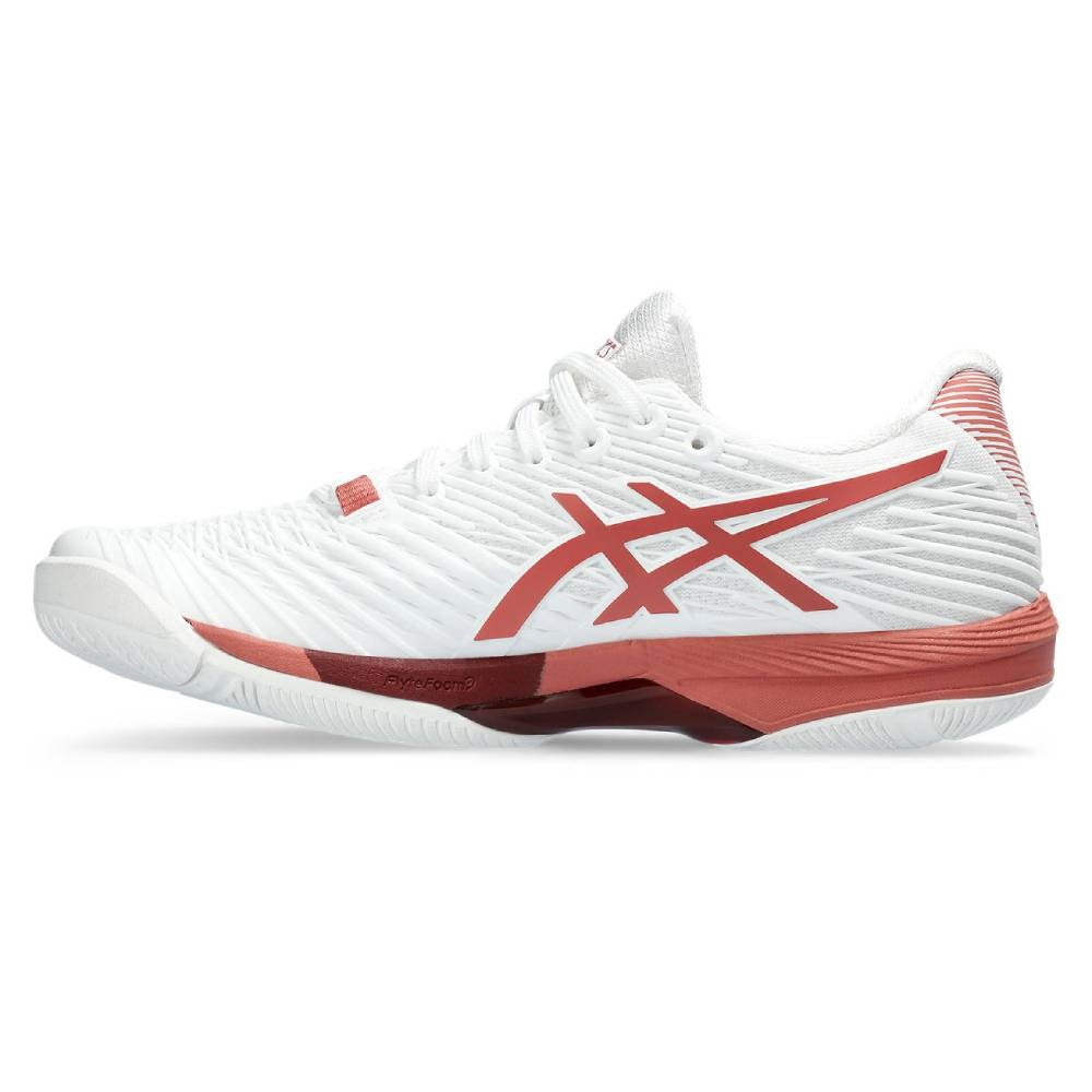 ASICS Solution Speed FF 2 Women's Tennis Shoes - Lightweight Performance Court Shoes for Women (White/Light Garnet) | Perfect for Competitive Matches & Training Sessions